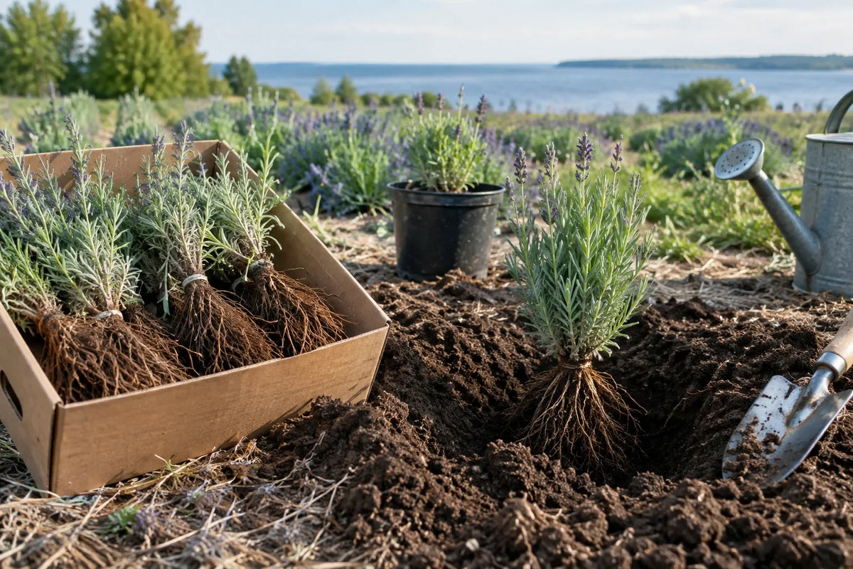 Bare Root Lavender Plants: How to Plant, Water & Establish Them at Great Lakes Lavender Farm