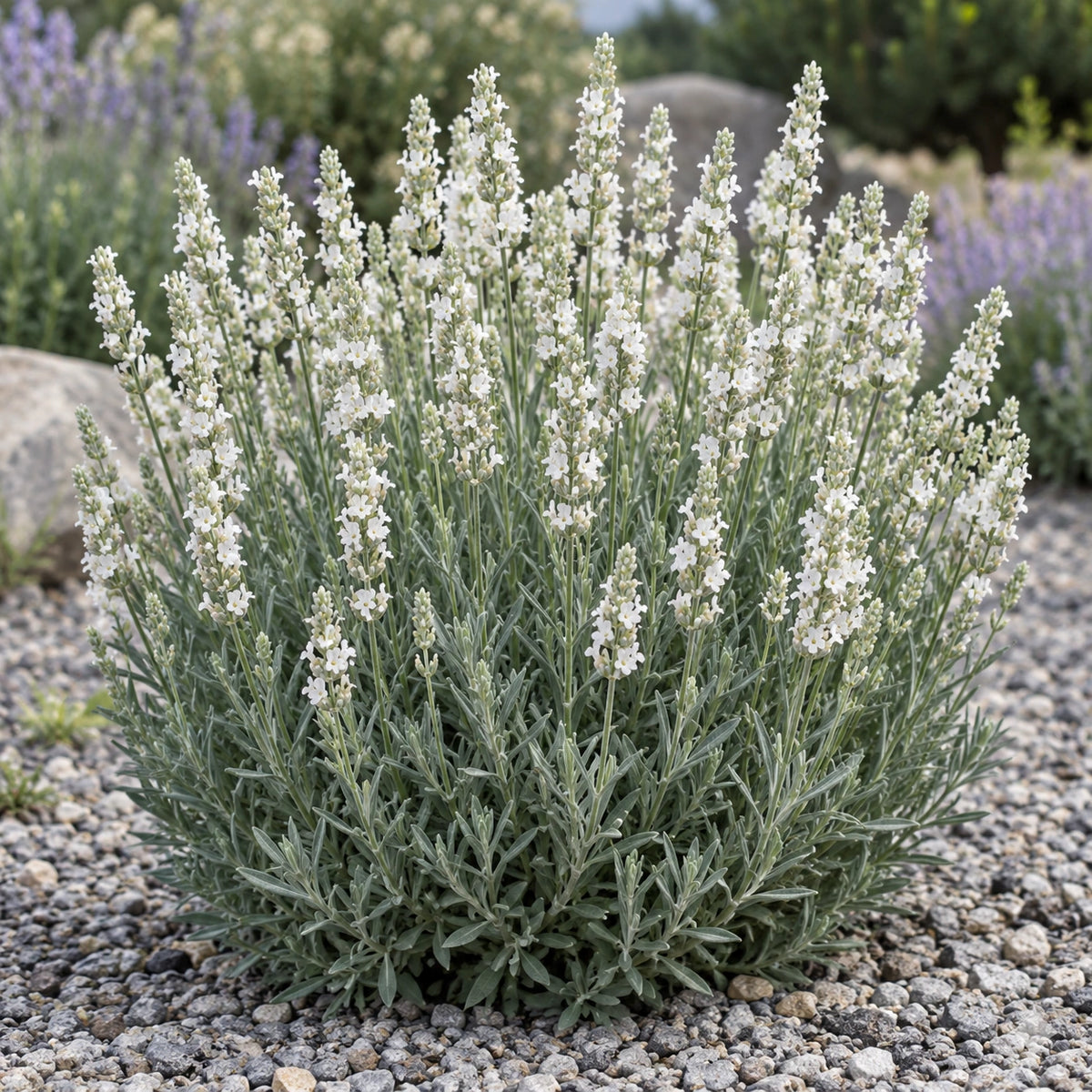 AI-generated illustration of mature SENS-M1 Lavender in bloom; not the size supplied.
