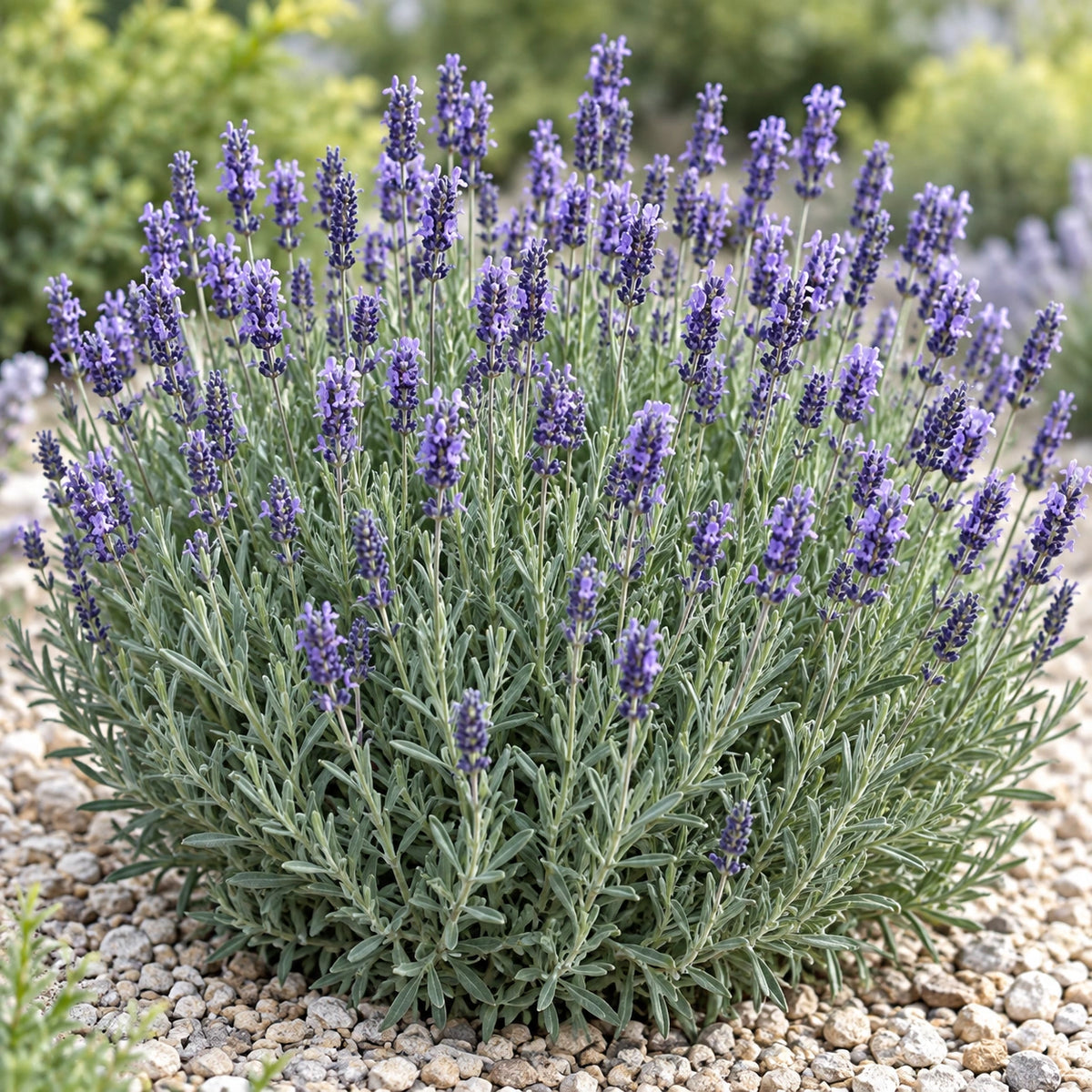 AI-generated illustration of mature Provence Blue Lavender in bloom; not the size supplied.