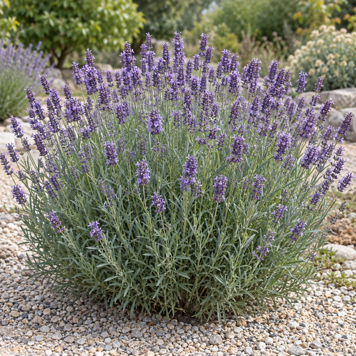 AI-generated illustration of mature Grosso Fat Spike Lavender in bloom; not the size supplied.
