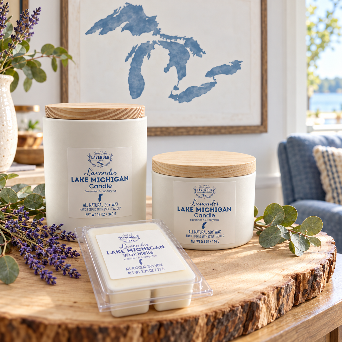 Lavender Lake Michigan Wax Melts