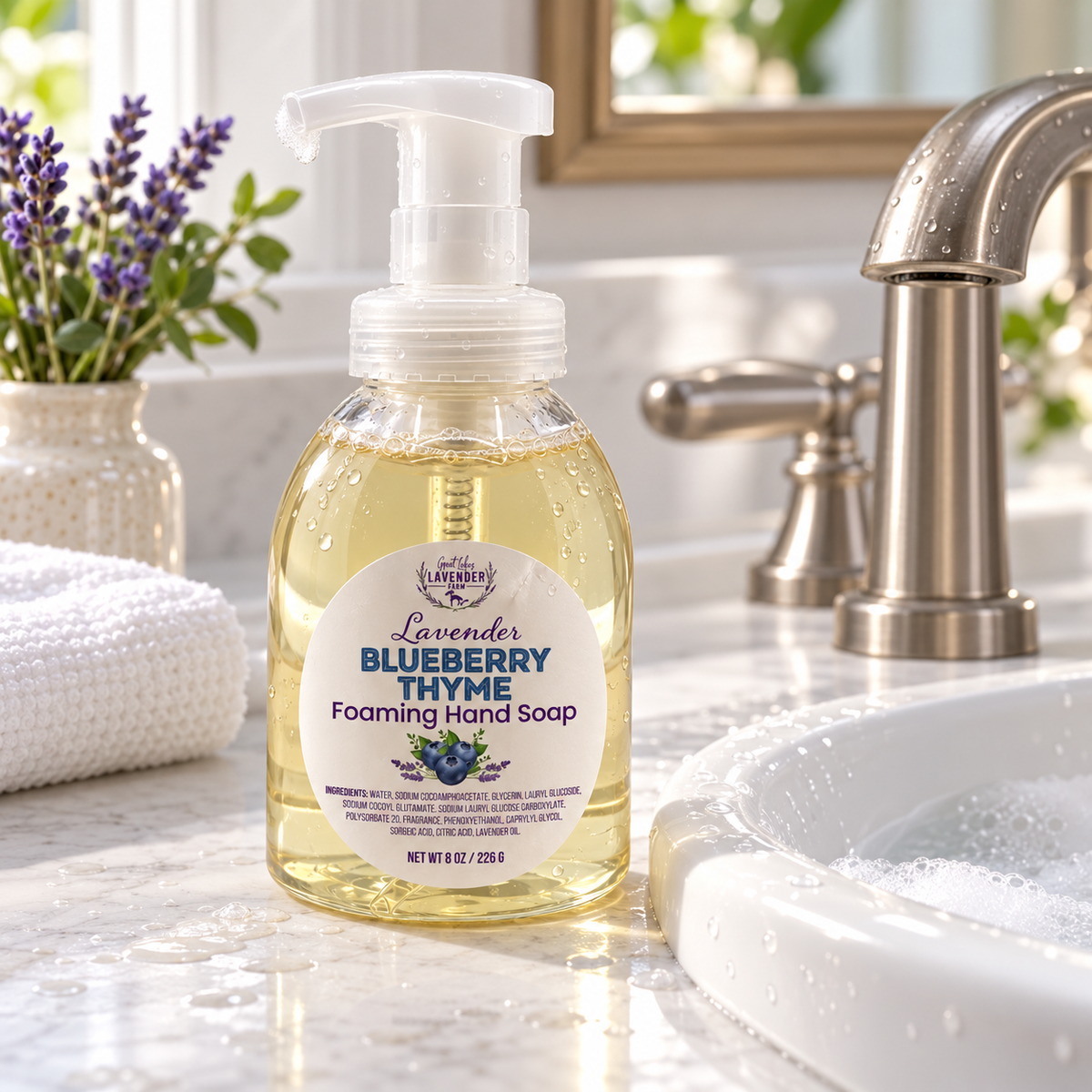 Lavender Blueberry Thyme Foaming Hand Soap