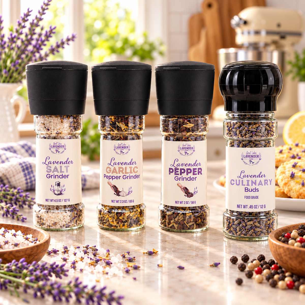 Lavender Spice Grinder – Culinary Lavender Buds
