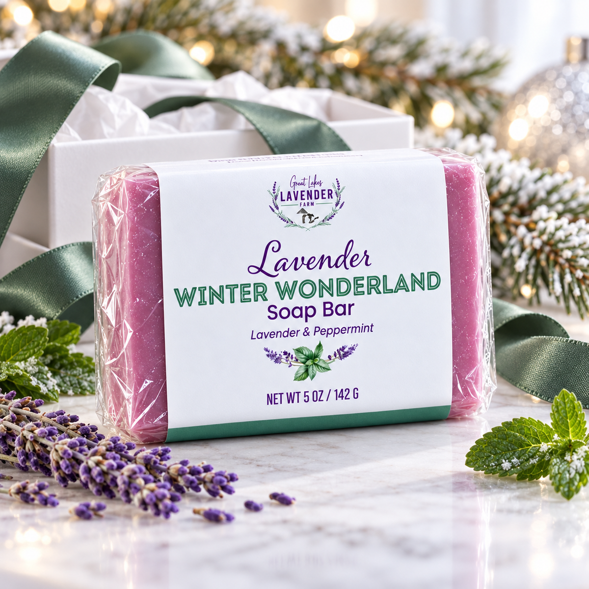 Lavender Winter Wonderland Bar Soap - 5 oz