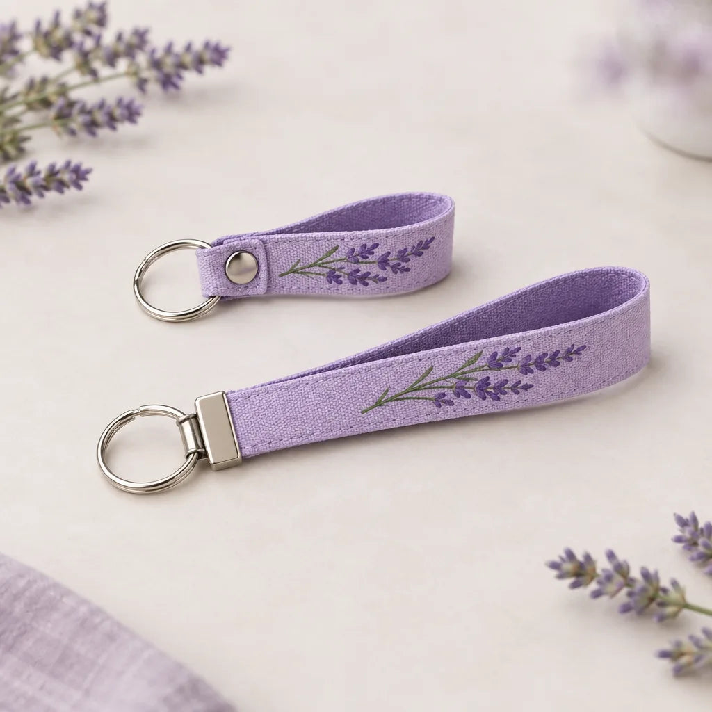 Illustration of Great Lakes Lavender Farm Keychain