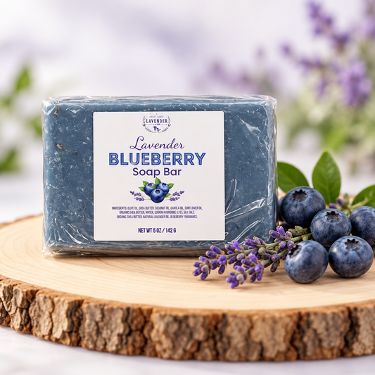 Lavender Blueberry Bar Soap: Berry Season on the Soap Dish