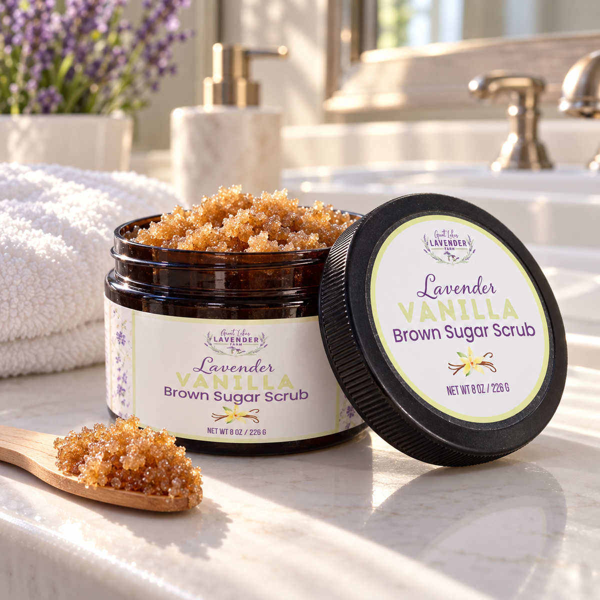 Lavender Vanilla Brown Sugar Scrub: Bakery-Sweet, Shower-Ready