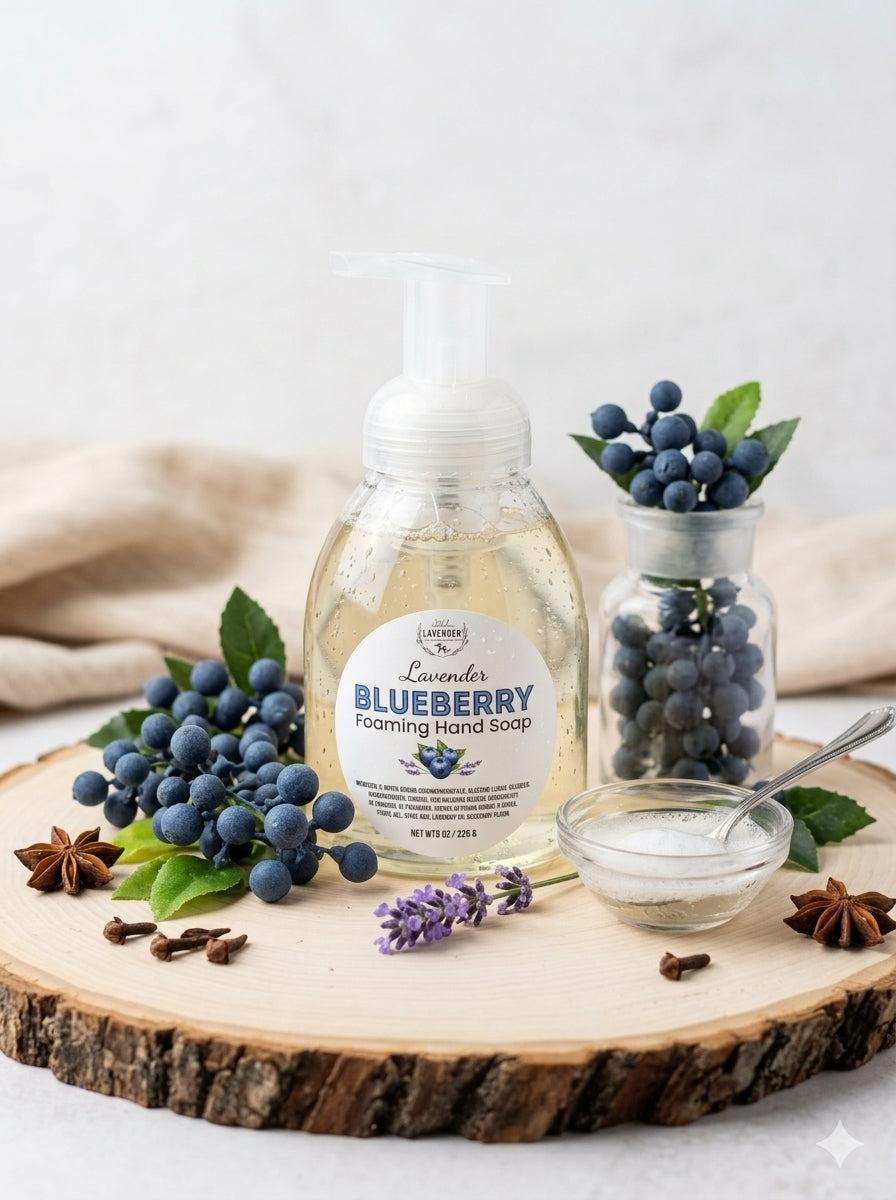 Lavender Blueberry Foaming Hand Soap: A Kid-Friendly Sink Favorite