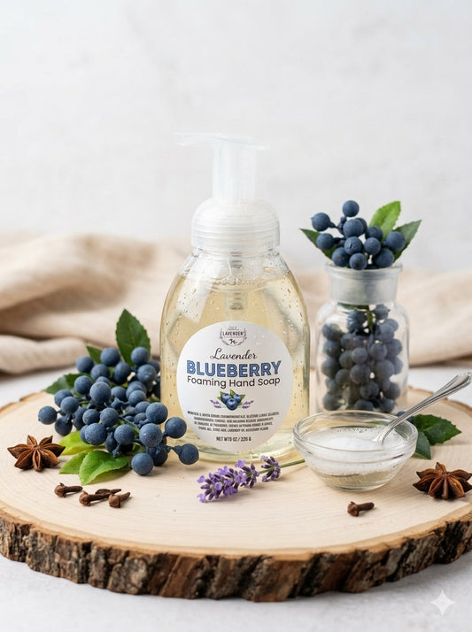 Lavender Blueberry Foaming Hand Soap: A Kid-Friendly Sink Favorite