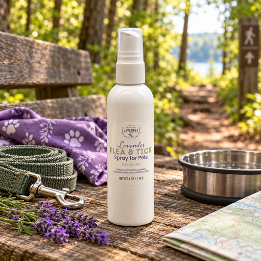 Lavender Flea and Tick Spray for Pets: A Botanical 4 oz Spray