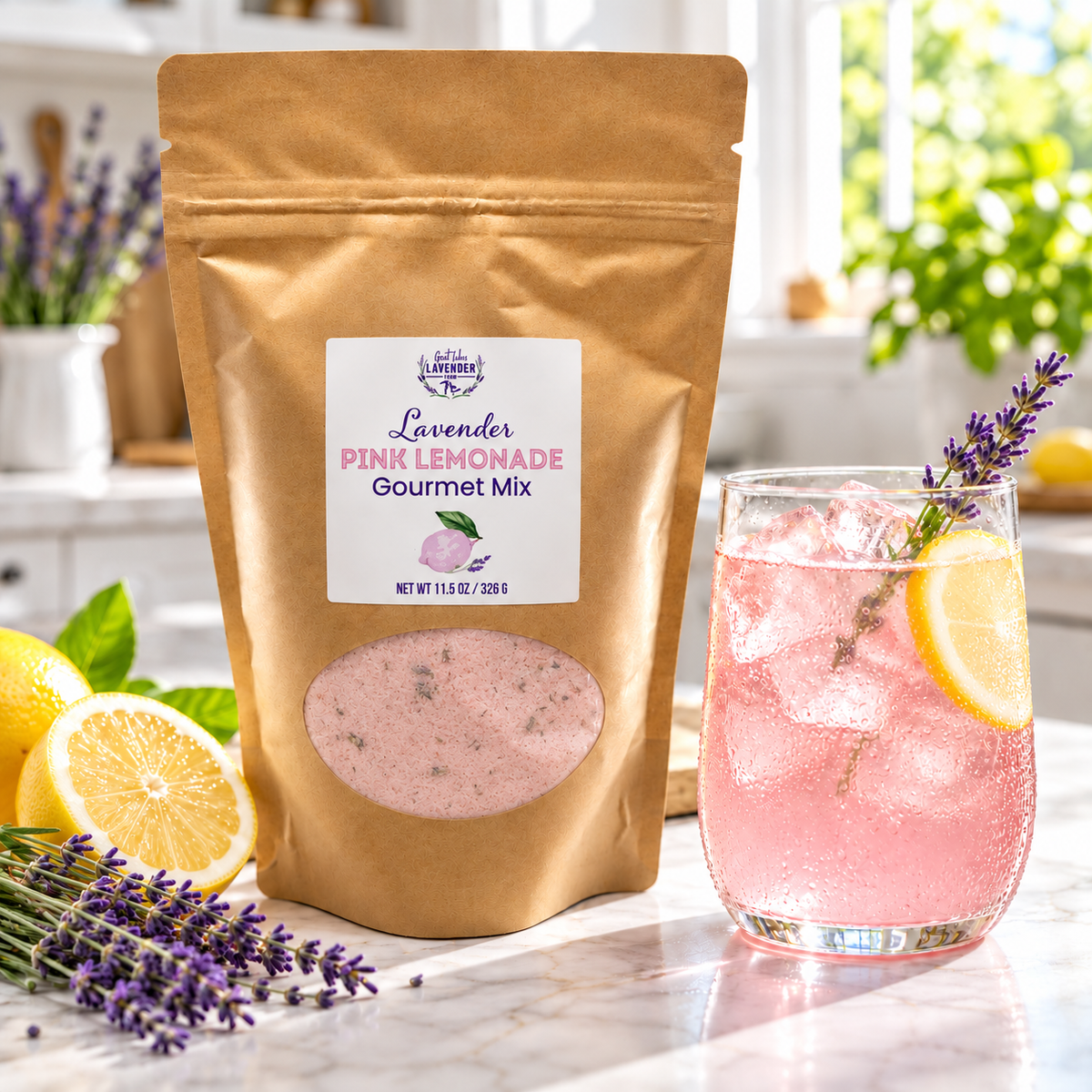 Lavender Pink Lemonade Mix: Pretty in the Glass, Easy on the Host