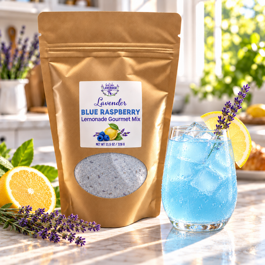 Lavender Blue Raspberry Drink Mix: Bright Blue and Built for a Party