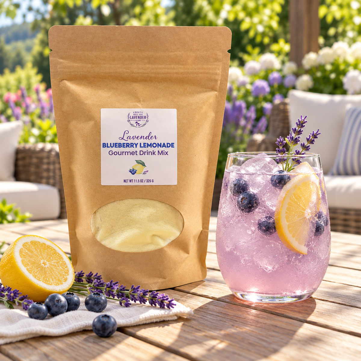 Lavender Blueberry Lemonade Mix: A Michigan Summer in a Glass
