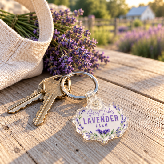 Logo Keychain: Our Farm Logo on a Sturdy Metal Chain