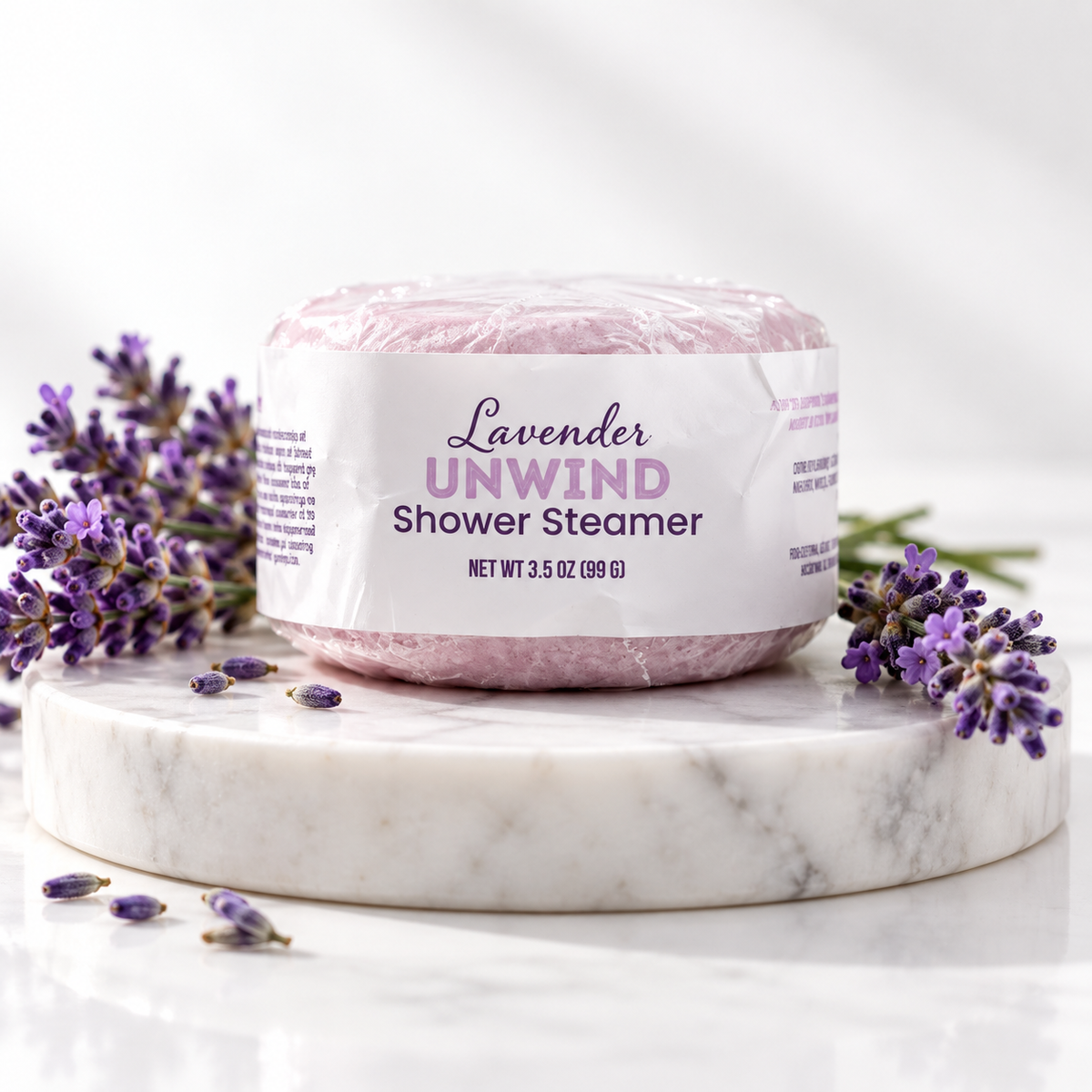 Unwind Shower Steamer: Lavender Steam for People Without a Tub