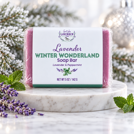 Winter Wonderland Bar Soap: A Rosy Bar That Smells Like Fresh Snow