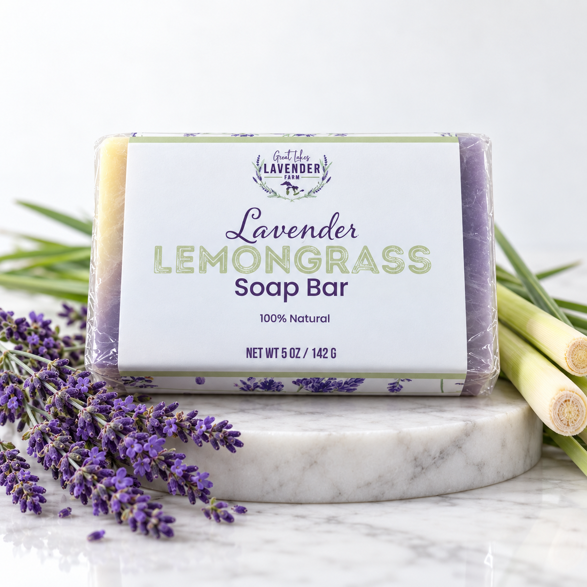 Lavender Lemongrass Bar Soap: A Garden-After-Rain Clean Scent