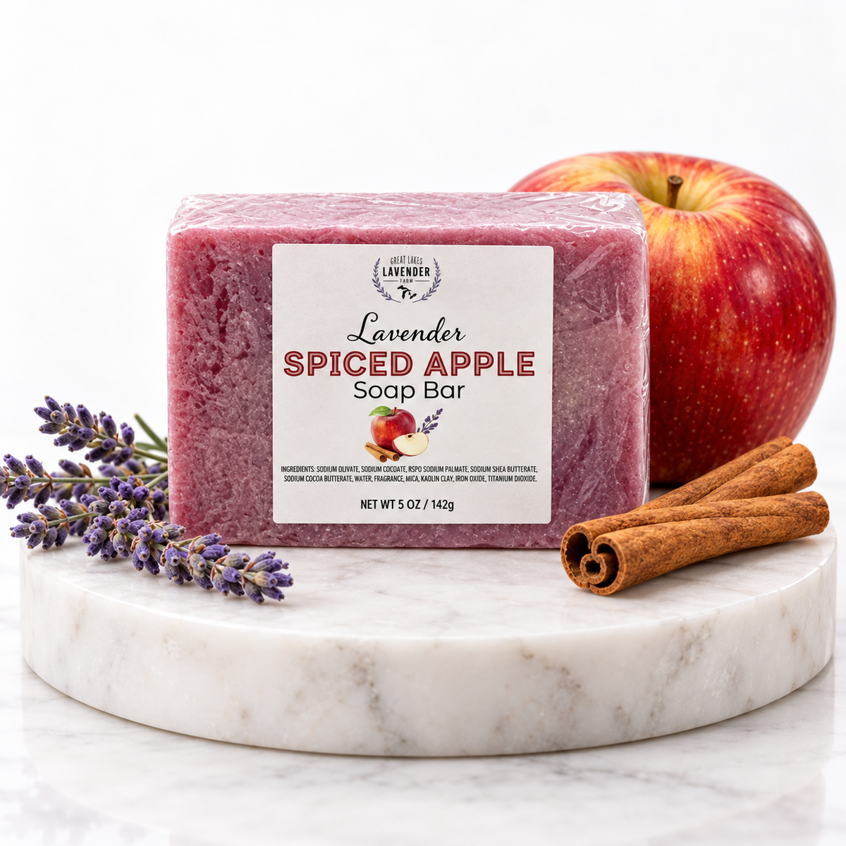 Spiced Apple Bar Soap: A Michigan Orchard Afternoon at the Sink