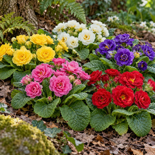 Belarina® Mix Primrose: A Spring Patchwork for Shady Beds