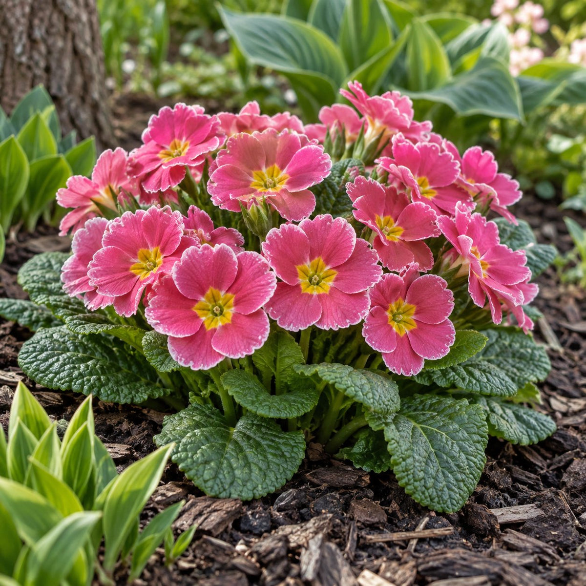 Bouquet Perfect™ Rosalina Primrose: Pink Picotee by the Path