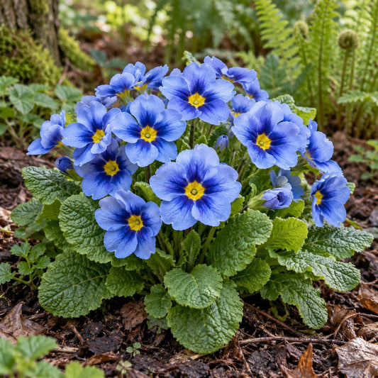Bouquet Perfect™ Watercolour Blue Primrose: Sky Blue in April