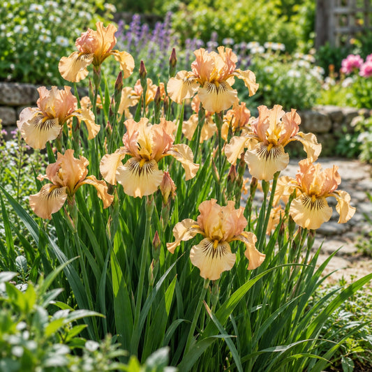 Butterscotch Fizz Siberian Iris: Warm Apricot for a Moist Border