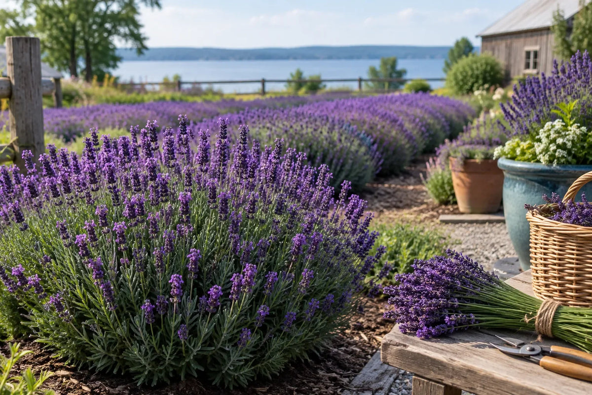 Essence Purple Lavender: Growing, Harvesting & Garden Uses at Great Lakes Lavender Farm