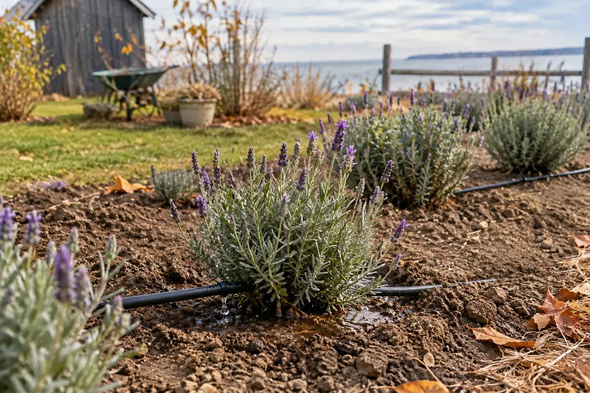 Watering lavender deeply but infrequently in winter