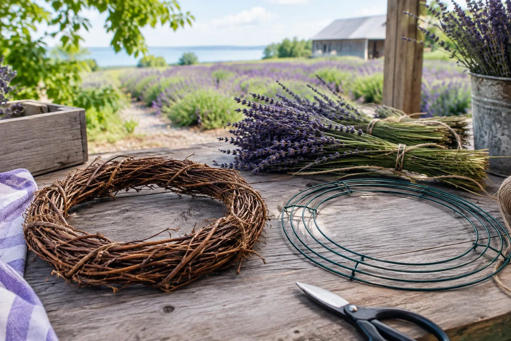 How to Make a Dried Lavender Wreath That Keeps Its Color