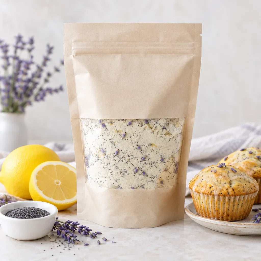 Lavender Lemon Poppy Seed Muffin Mix: Zesty Citrus, Lavender Lift