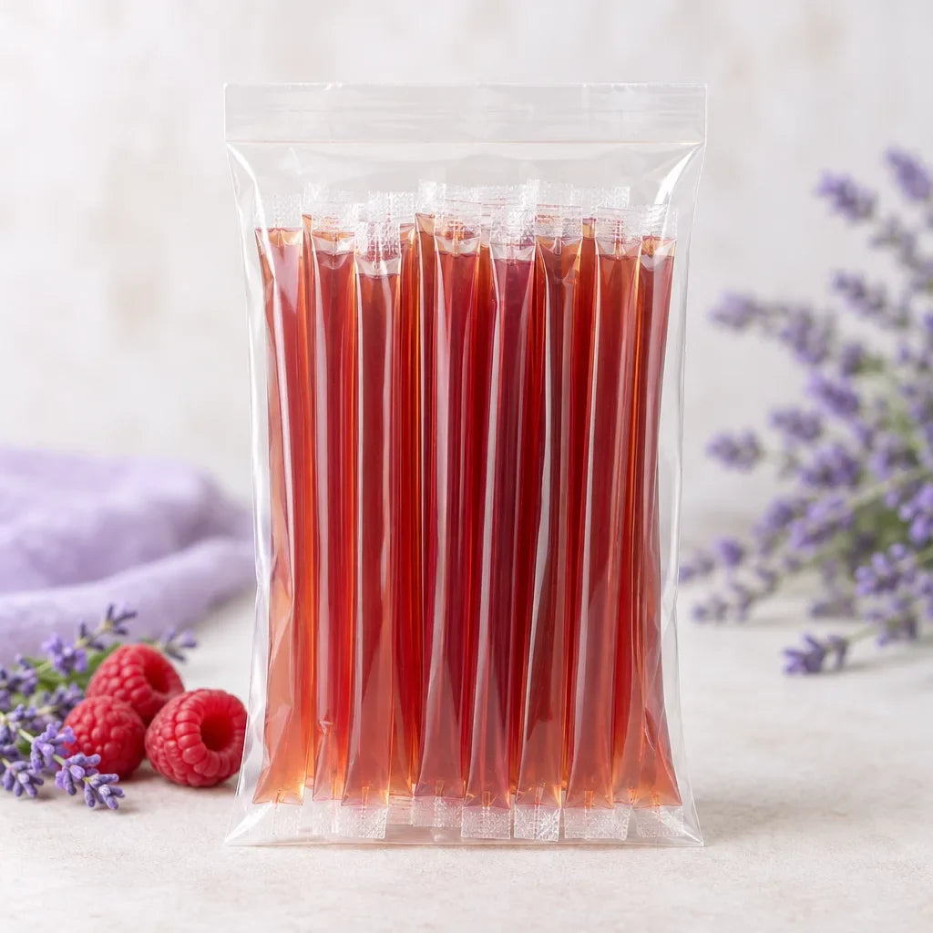 Lavender Raspberry Honey Sticks: A Tangy Berry Sip in a Straw