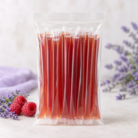 Lavender Raspberry Honey Sticks: A Tangy Berry Sip in a Straw