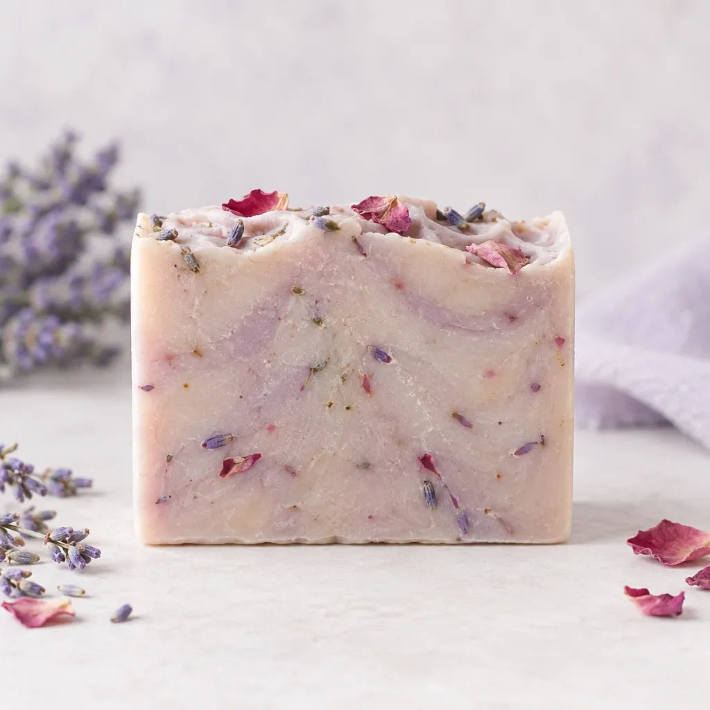 Lavender Rose Bar Soap: Two Old Garden Friends in One Handmade Bar