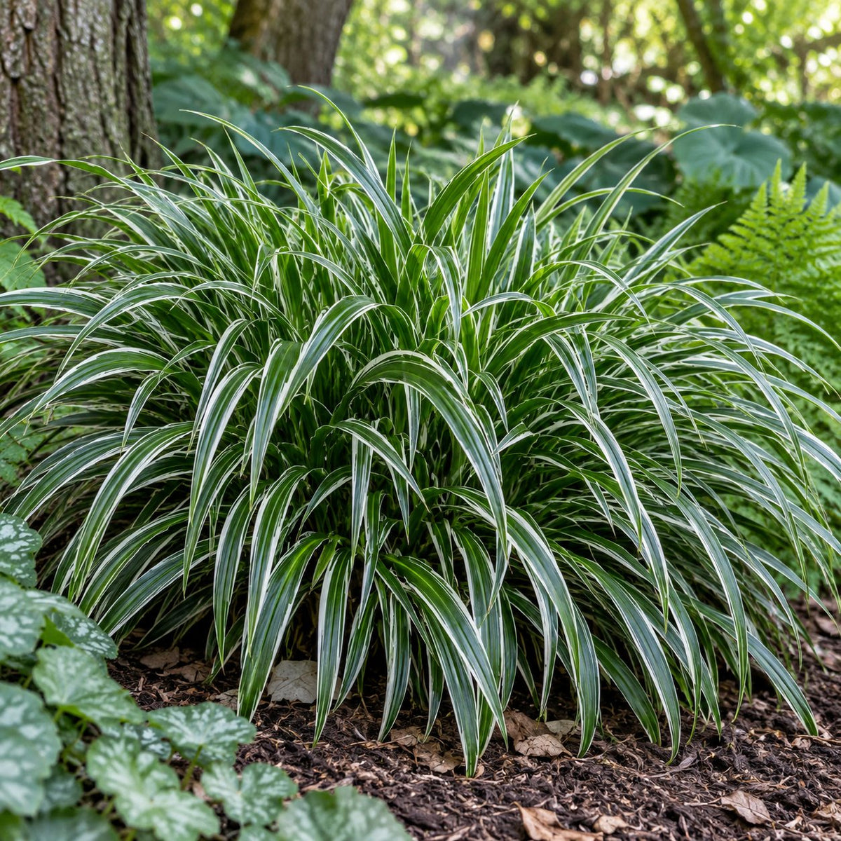Ice Dance Variegated Sedge: White-Edged Groundcover for Shade