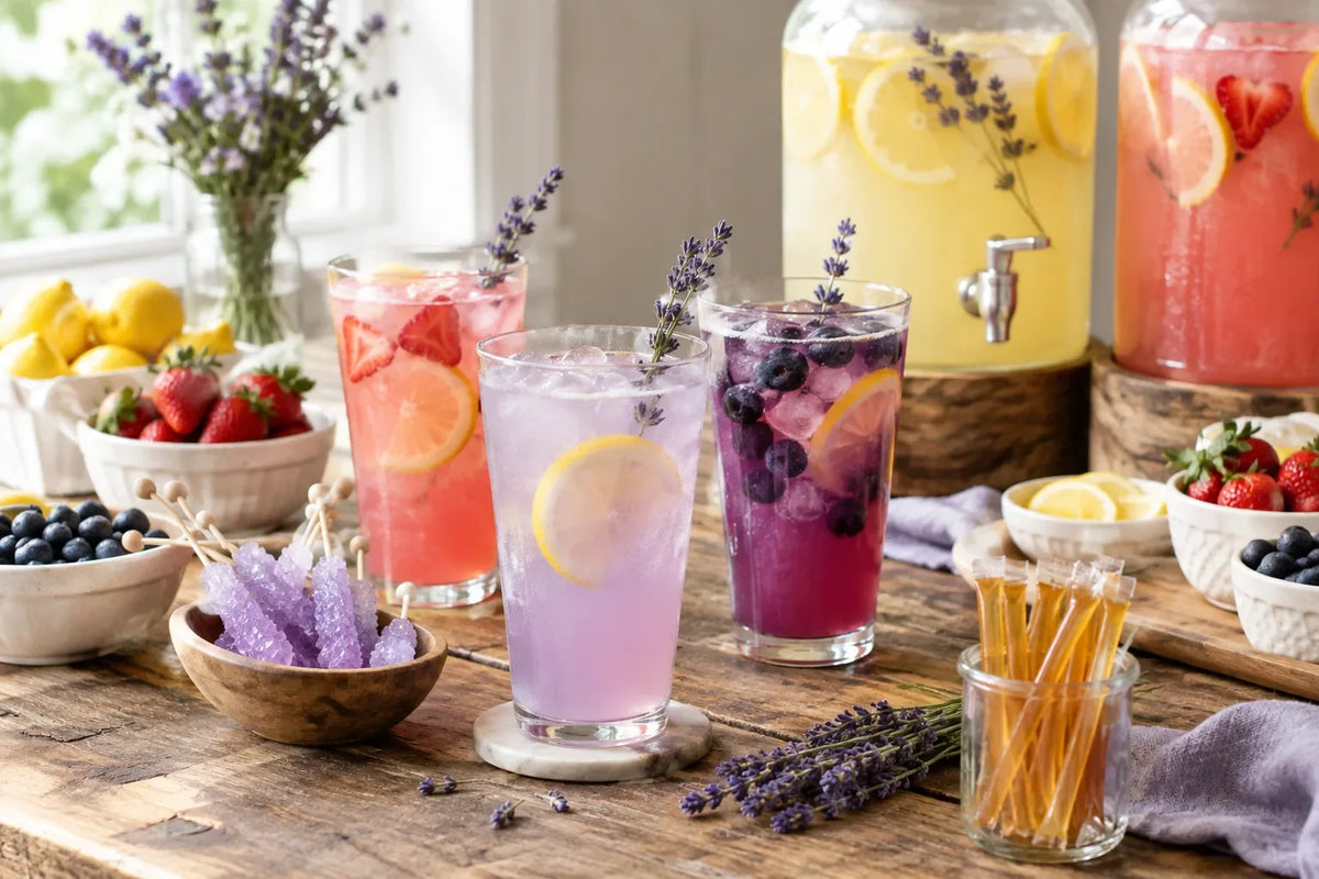 Graduation Party Lavender Lemonade Bar: the finished dish (AI-generated food photo)