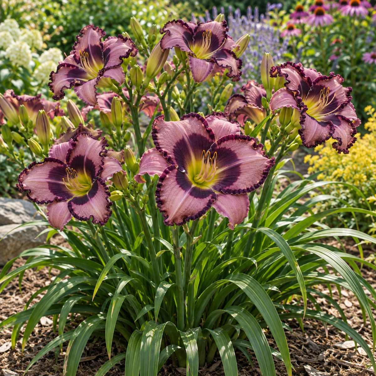 Storm Shelter Daylily: Mauve Blooms with a Bold Eggplant Eye