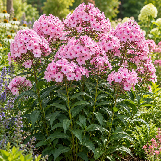 Uptown Girl Garden Phlox: Pink Starbursts as Lavender Winds Down