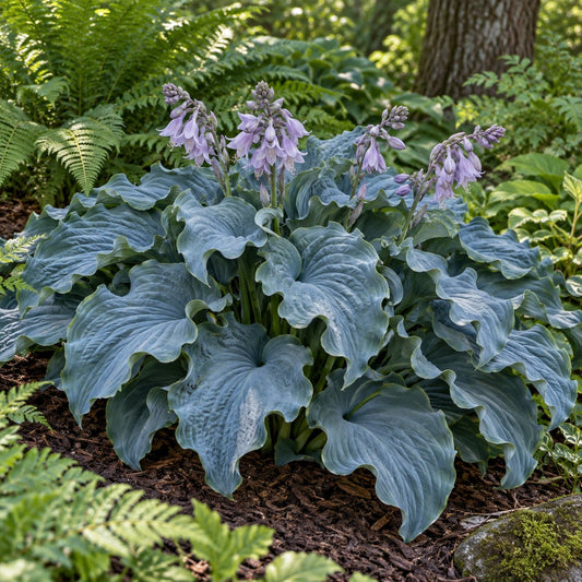 Waterslide Hosta: Rippling Blue Leaves Like Splashing Water