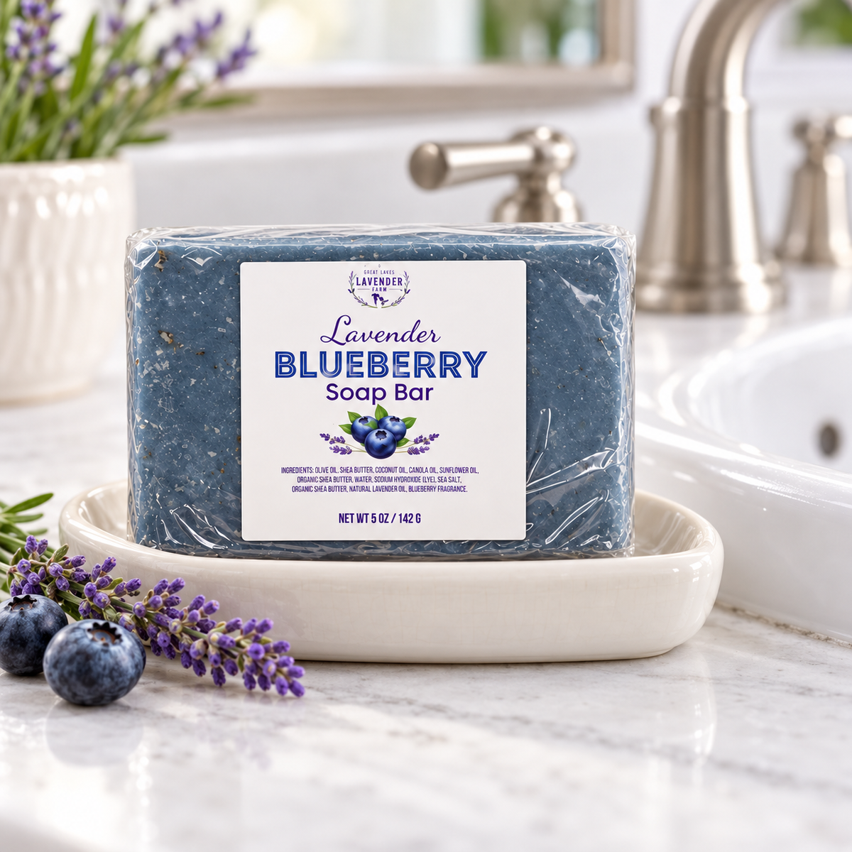 Lavender Blueberry Bar Soap