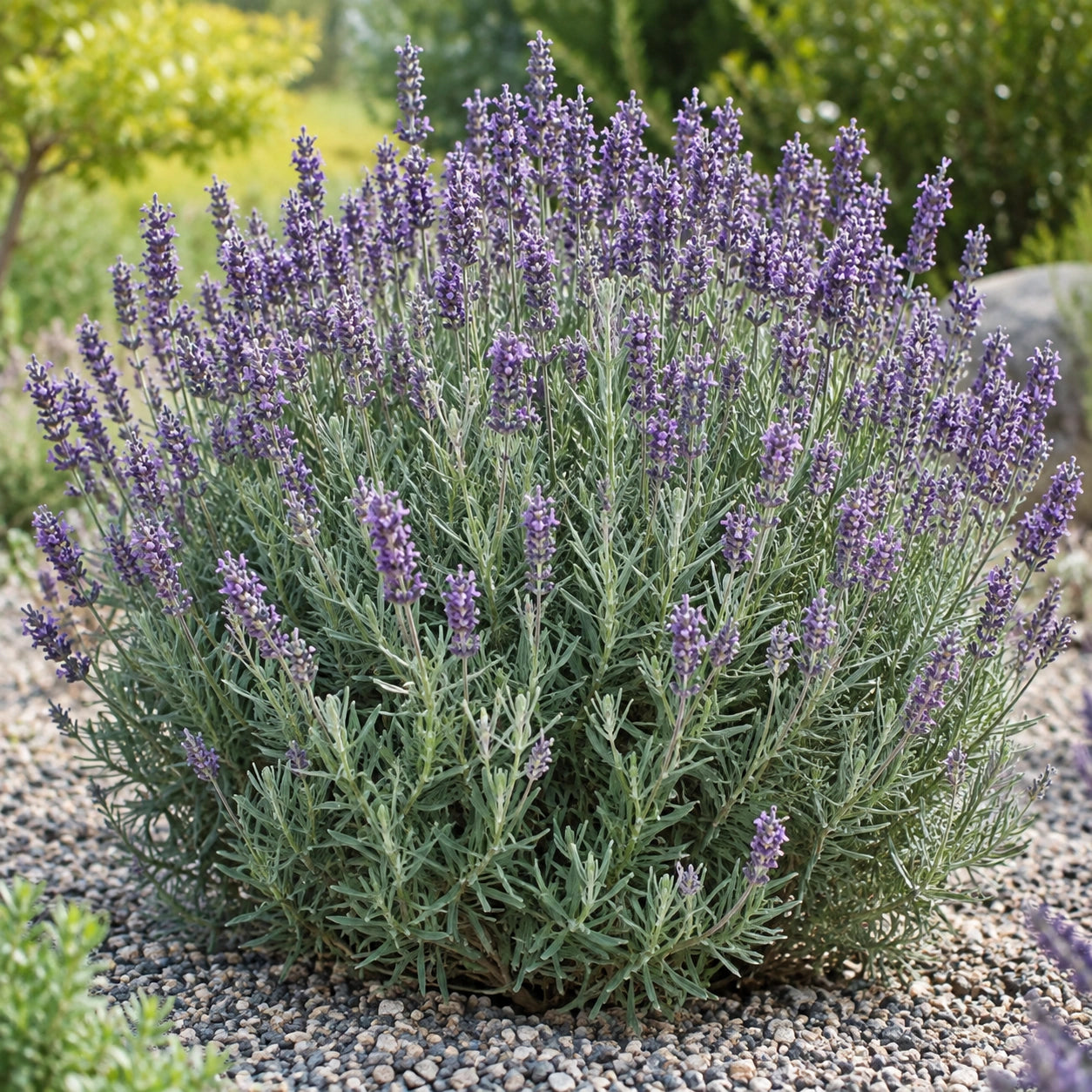 AI-generated illustration of mature Super Nova Lavender in bloom; not the size supplied.