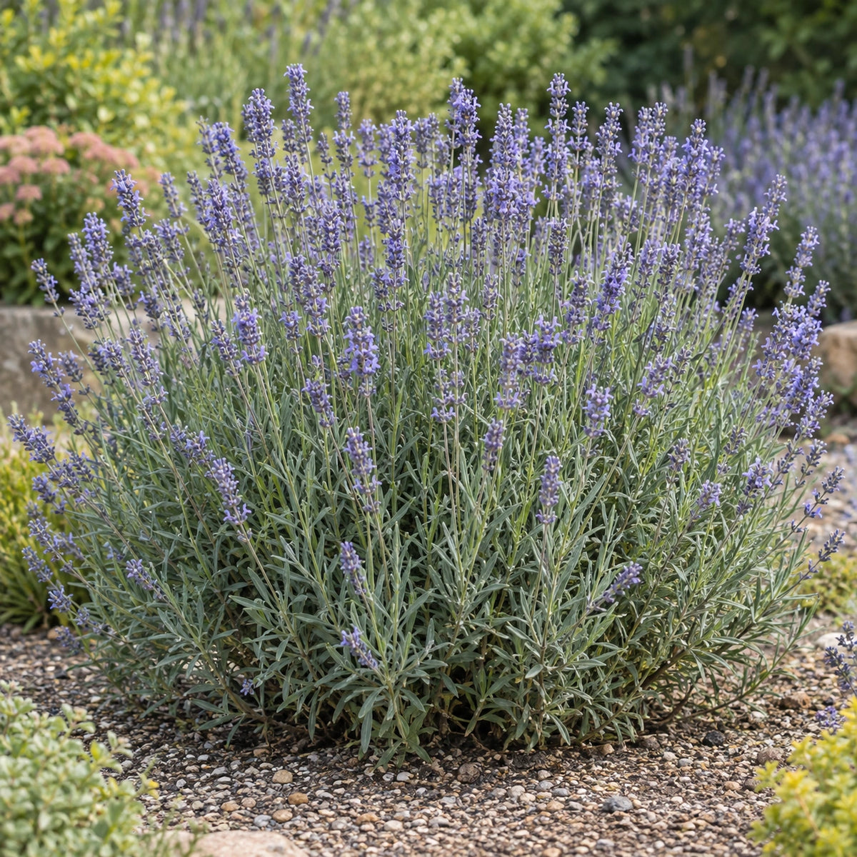 AI-generated illustration of mature Magnum Lavender in bloom; not the size supplied.