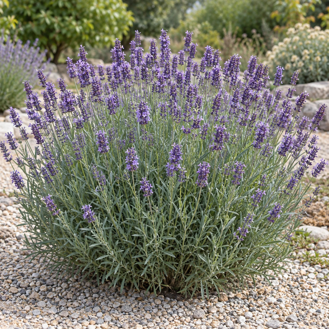 AI-generated illustration of mature Grosso Fat Spike Lavender in bloom; not the size supplied.