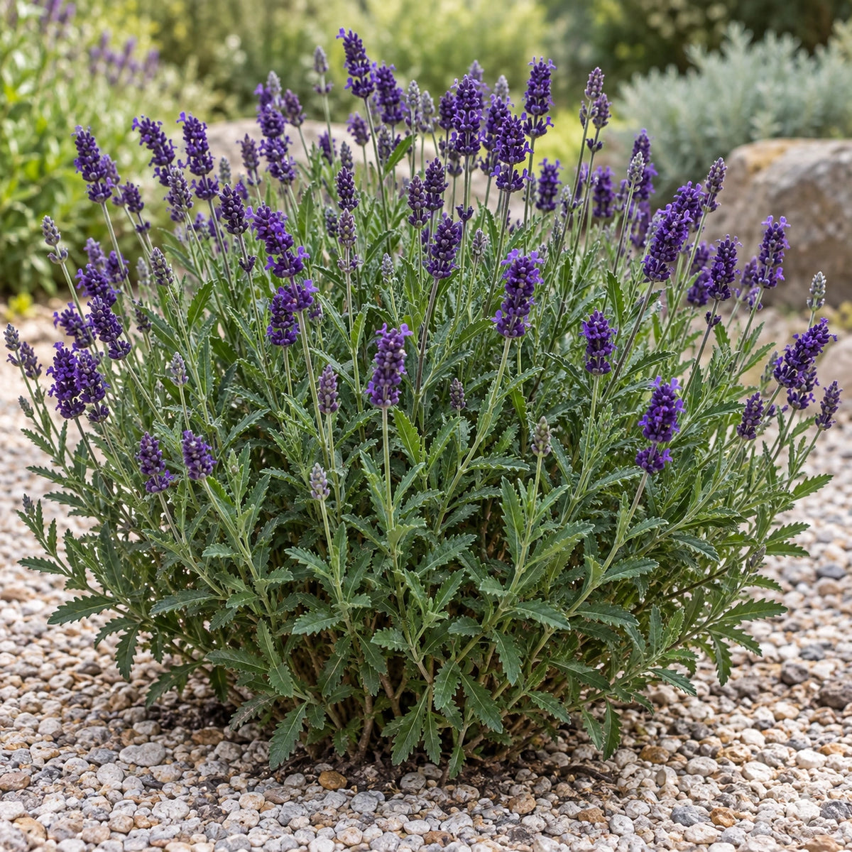 AI-generated illustration of mature Dolavimpear Lavender in bloom; not the size supplied.