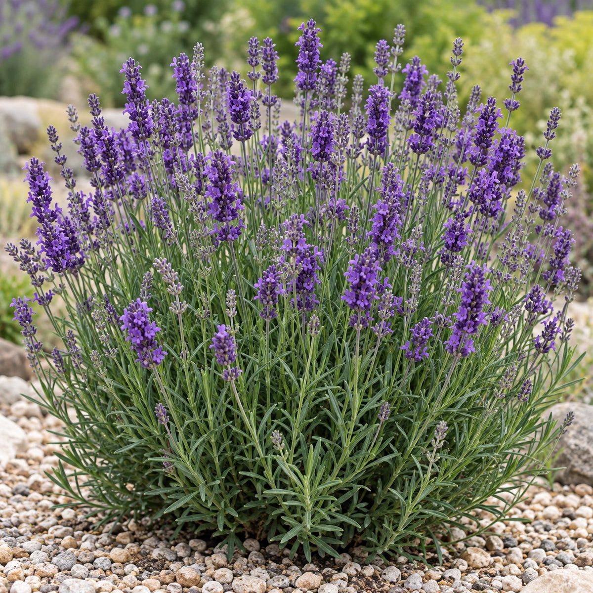 AI-generated illustration of mature La Diva Eternal Elegance Lavender in bloom; not the size supplied.