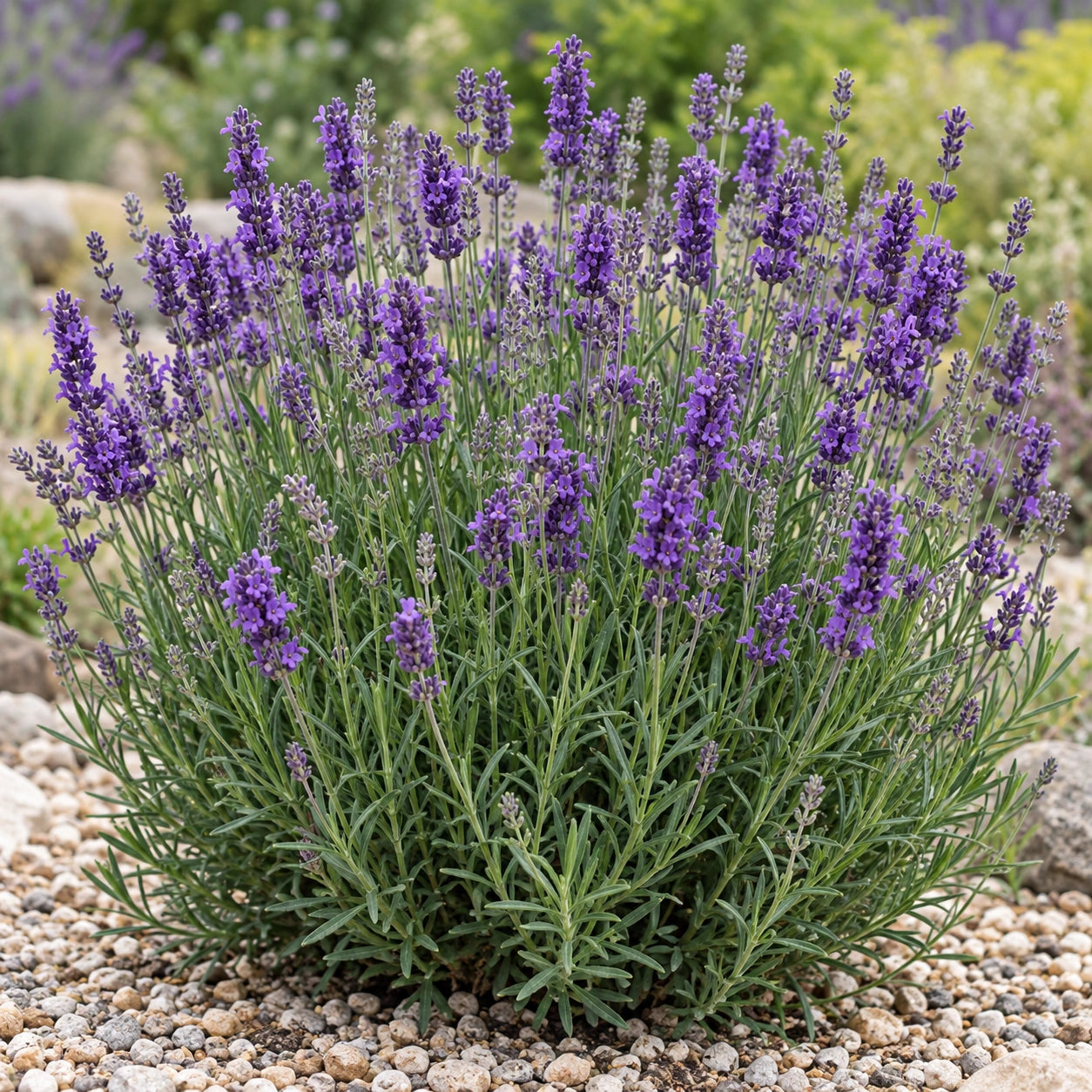 AI-generated illustration of mature La Diva Eternal Elegance Lavender in bloom; not the size supplied.