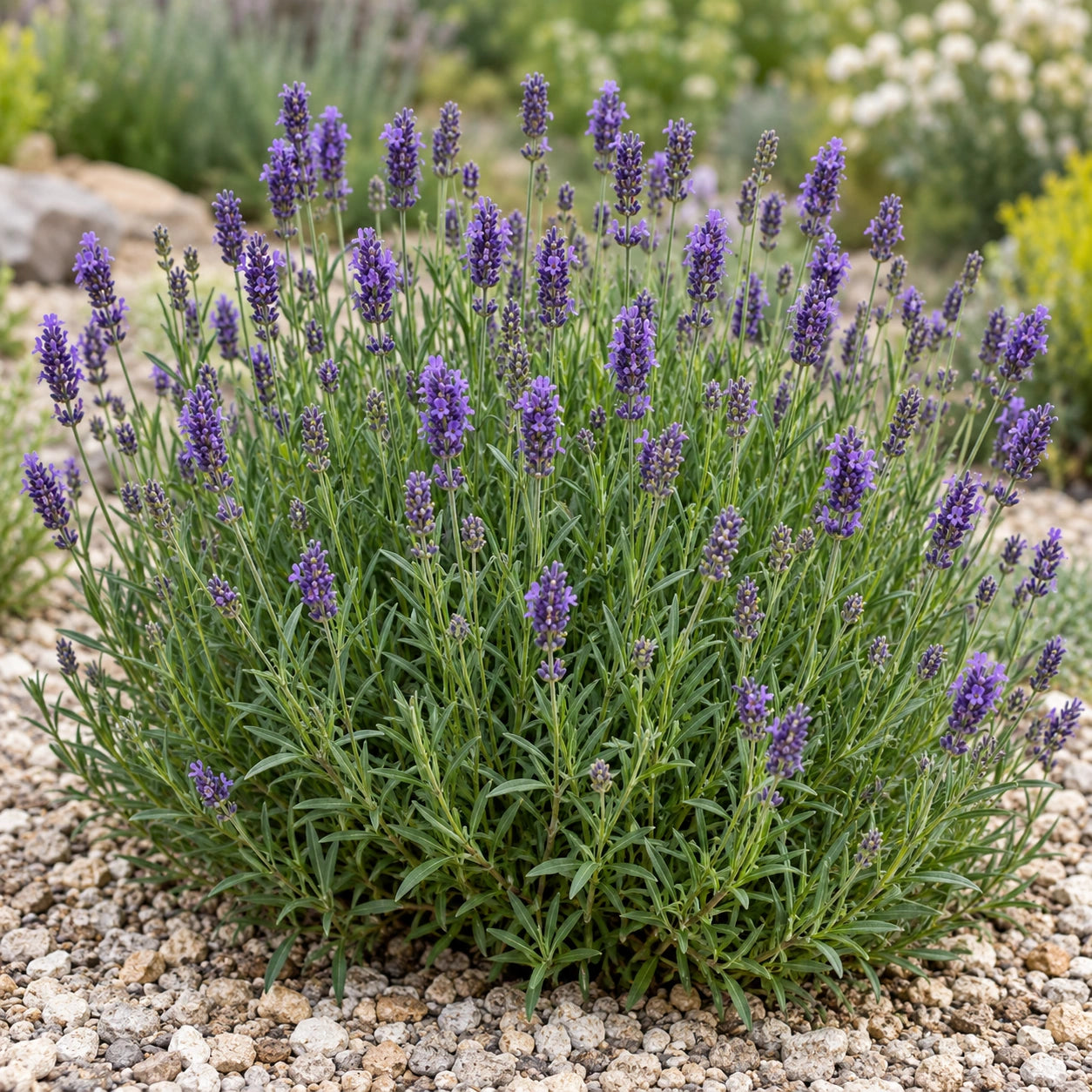 AI-generated illustration of mature sako1644 Lavender in bloom; not the size supplied.