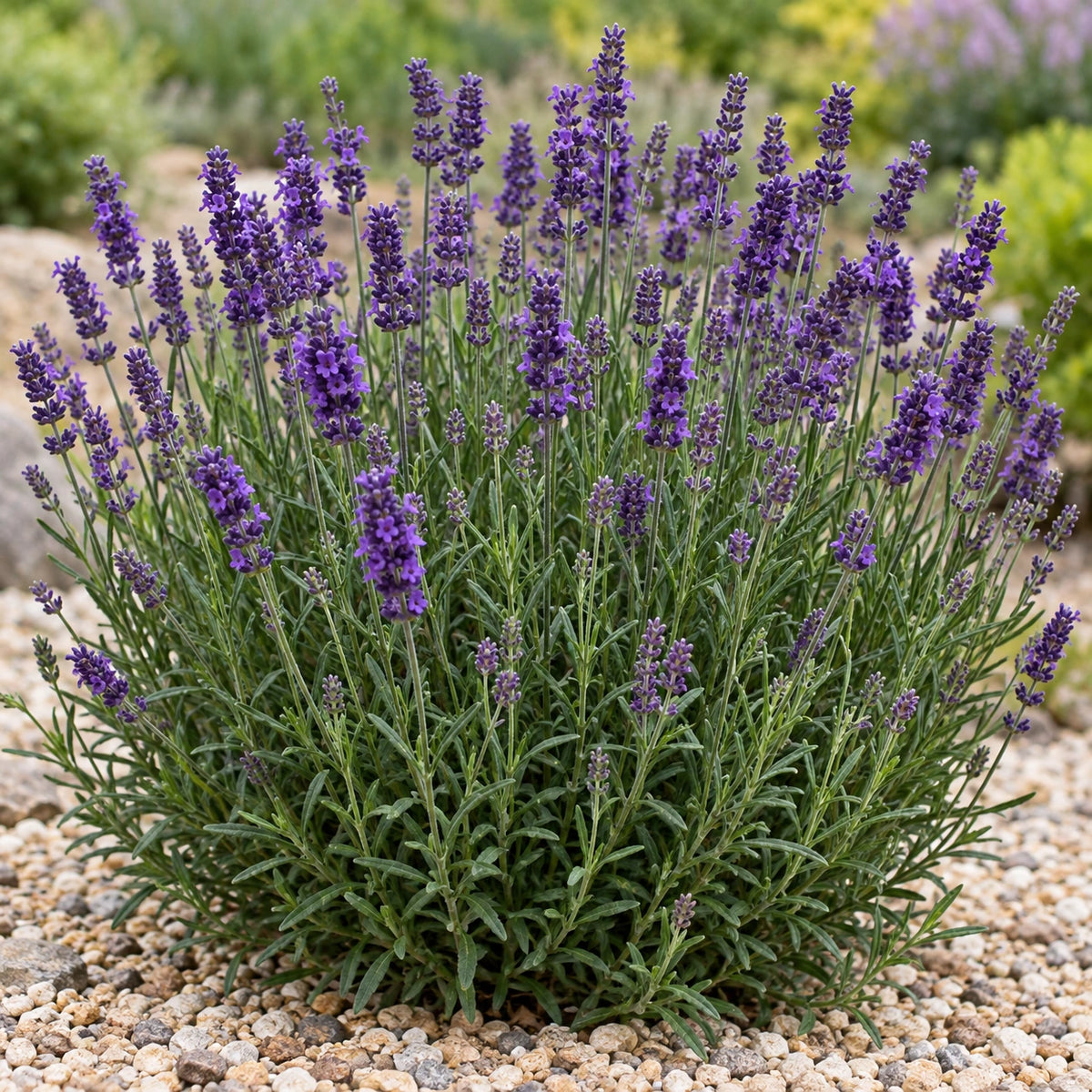 AI-generated illustration of mature LAAZ0008 Lavender in bloom; not the size supplied.