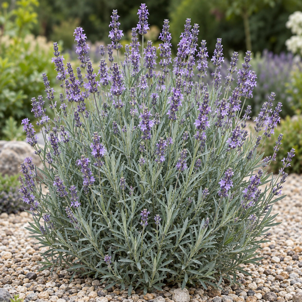 AI-generated illustration of mature LA007 Lavender in bloom; not the size supplied.