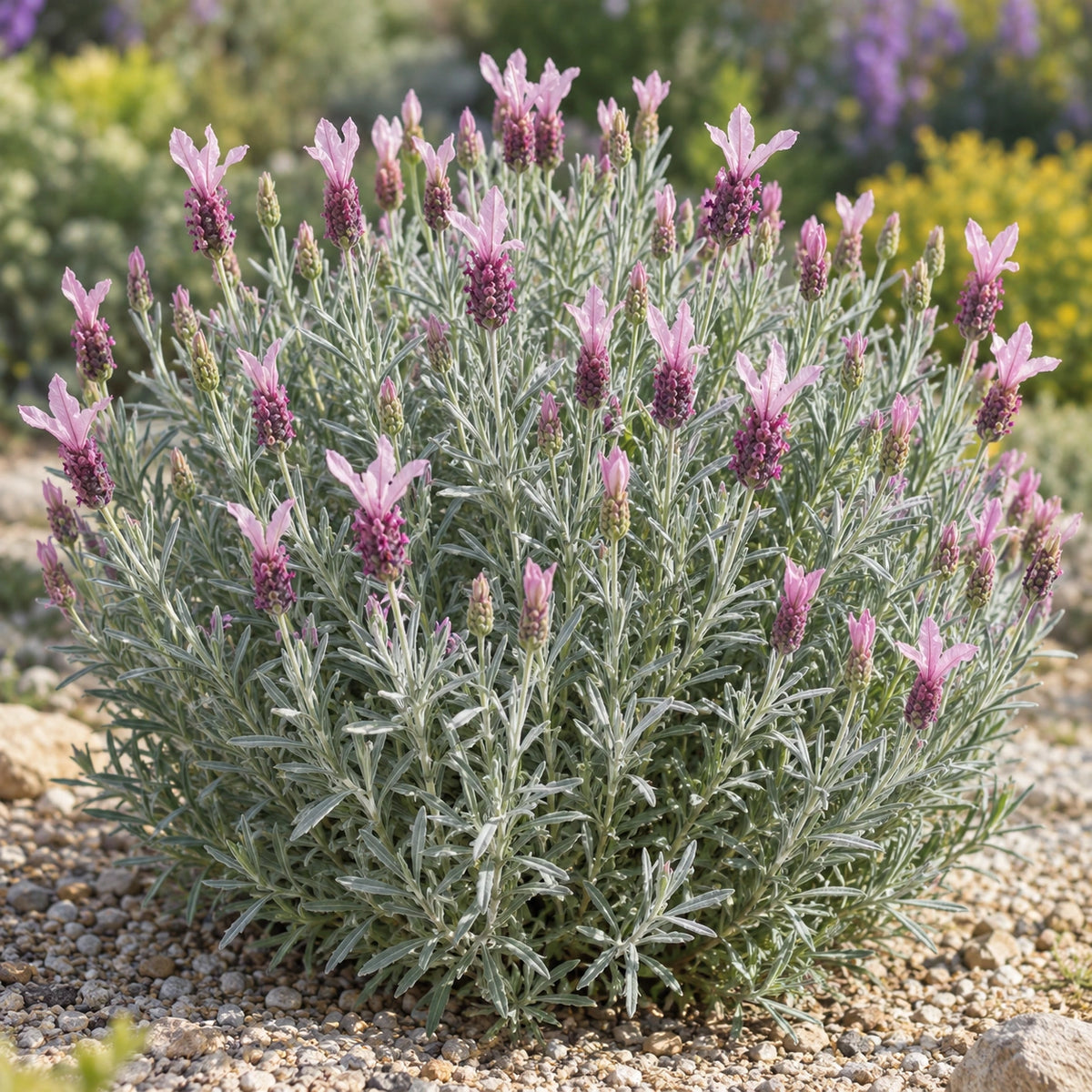 AI-generated illustration of mature GHOSTLY PRINCESS Lavender in bloom; not the size supplied.