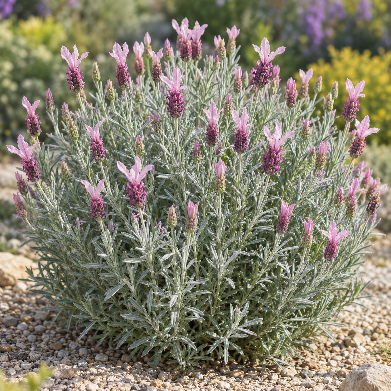 AI-generated illustration of mature GHOSTLY PRINCESS Lavender in bloom; not the size supplied.